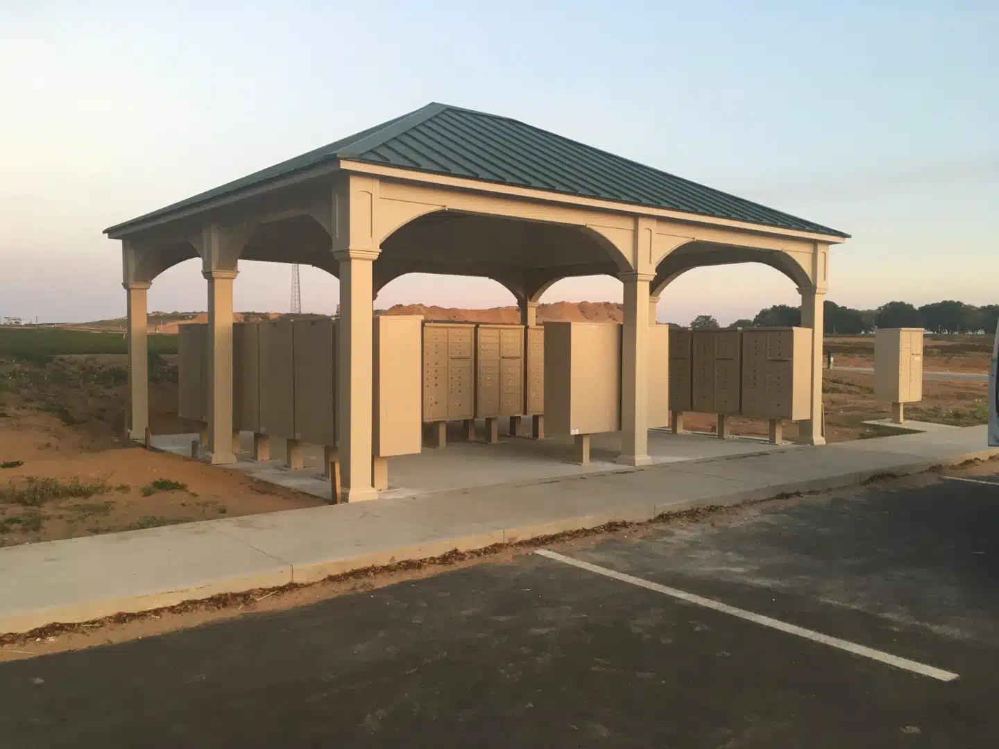 Neighborhood Pavilion With Mailboxes